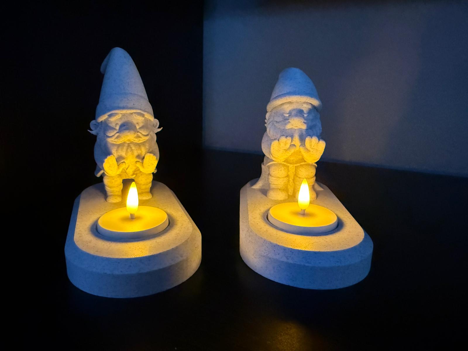 Kabouter LED theelicht houder