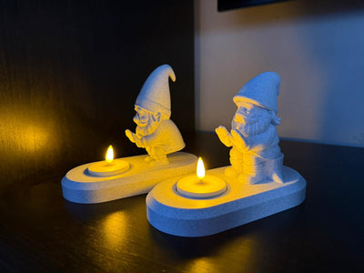 Kabouter LED theelicht houder
